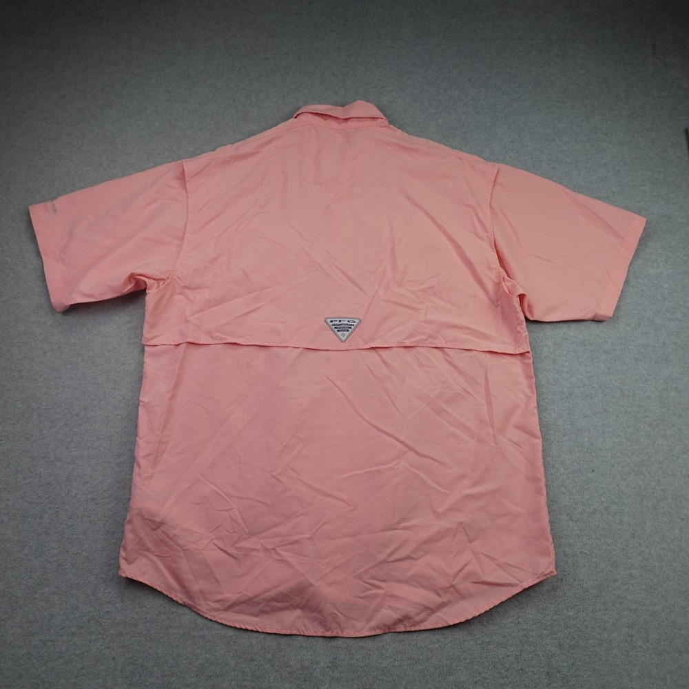 Columbia Shirt Mens XS Coral Pink PFG Bahama II Fishing Short Sleeve - Picture 4 of 14